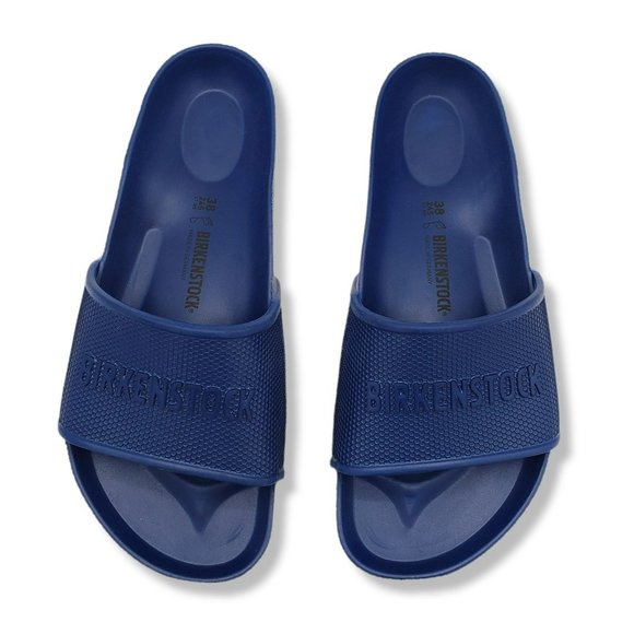 Birkenstock Barbados EVA Slide Sandals Womens US 7 EUR 38 Navy Blue Waterproof - Picture 1 of 9